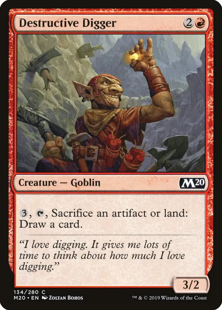 Destructive Digger [Core Set 2020] - MTG Single