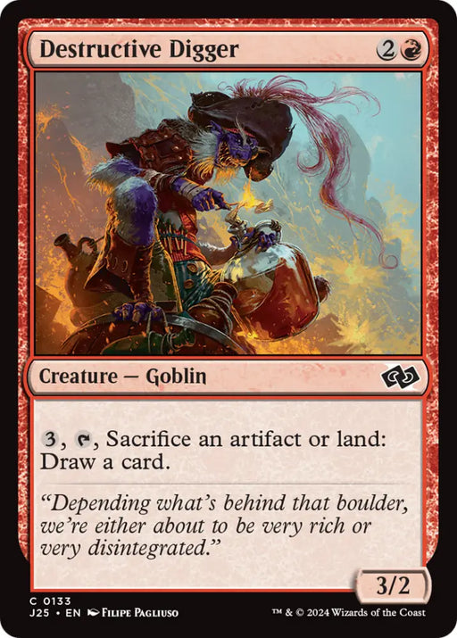 Destructive Digger [Foundations Jumpstart] - MTG Single