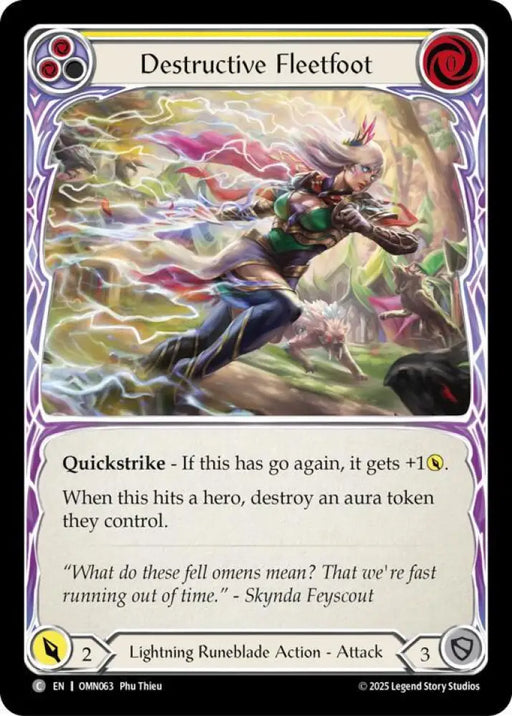 Destructive Fleetfoot (Yellow) (OMN063) [Omens of the Third Age]
