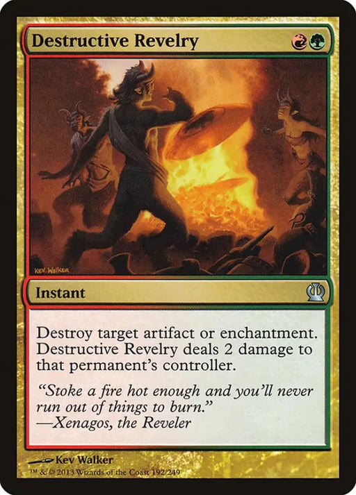 Destructive Revelry [Theros] - MTG Single