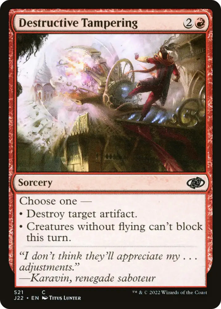 Destructive Tampering [Jumpstart 2022] - MTG Single