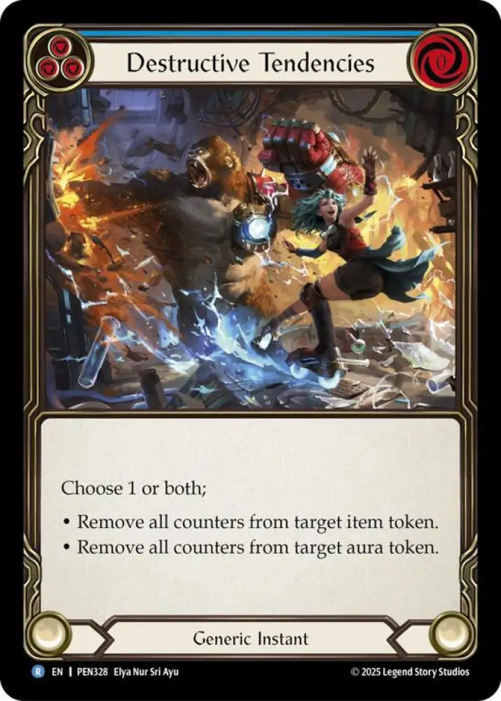 Destructive Tendencies (Blue) (PEN328) [Compendium of Rathe]