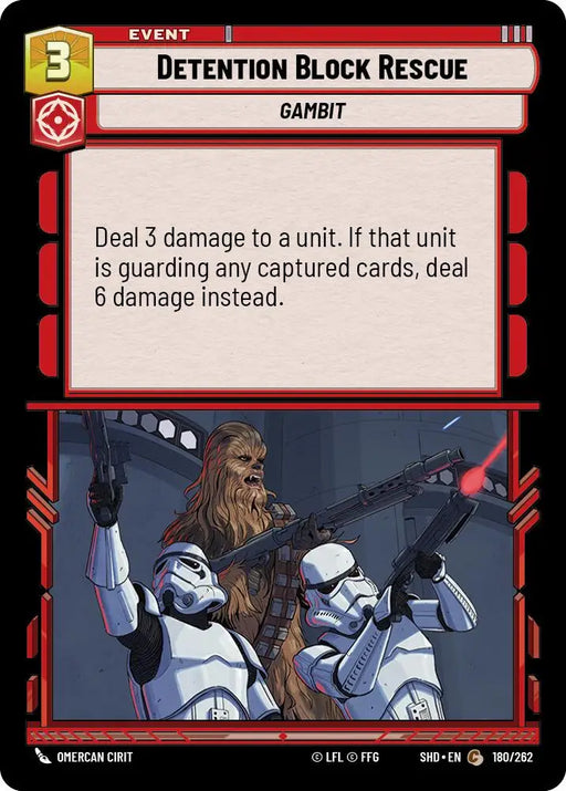 Detention Block Rescue (180/262) [Shadows of the Galaxy] - Star Wars: Unlimited Single