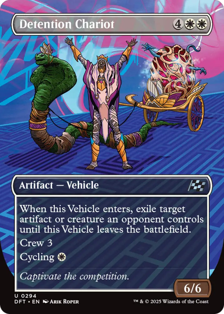 Detention Chariot (Borderless) [Aetherdrift] - MTG Single