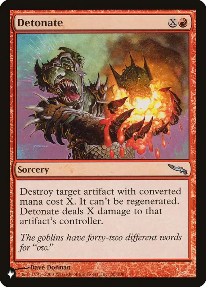 Detonate [The List] - MTG Single