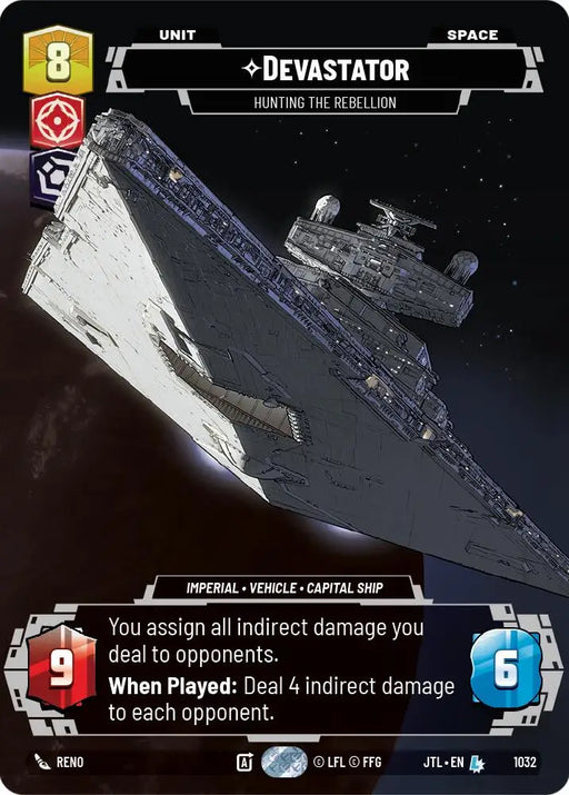 Devastator - Hunting the Rebellion (Prestige) (1032) [Jump to Lightspeed] - Star Wars: Unlimited Single