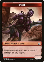 Devil // Angel Double-Sided Token [Dungeons & Dragons: Adventures in the Forgotten Realms Tokens] - MTG Single