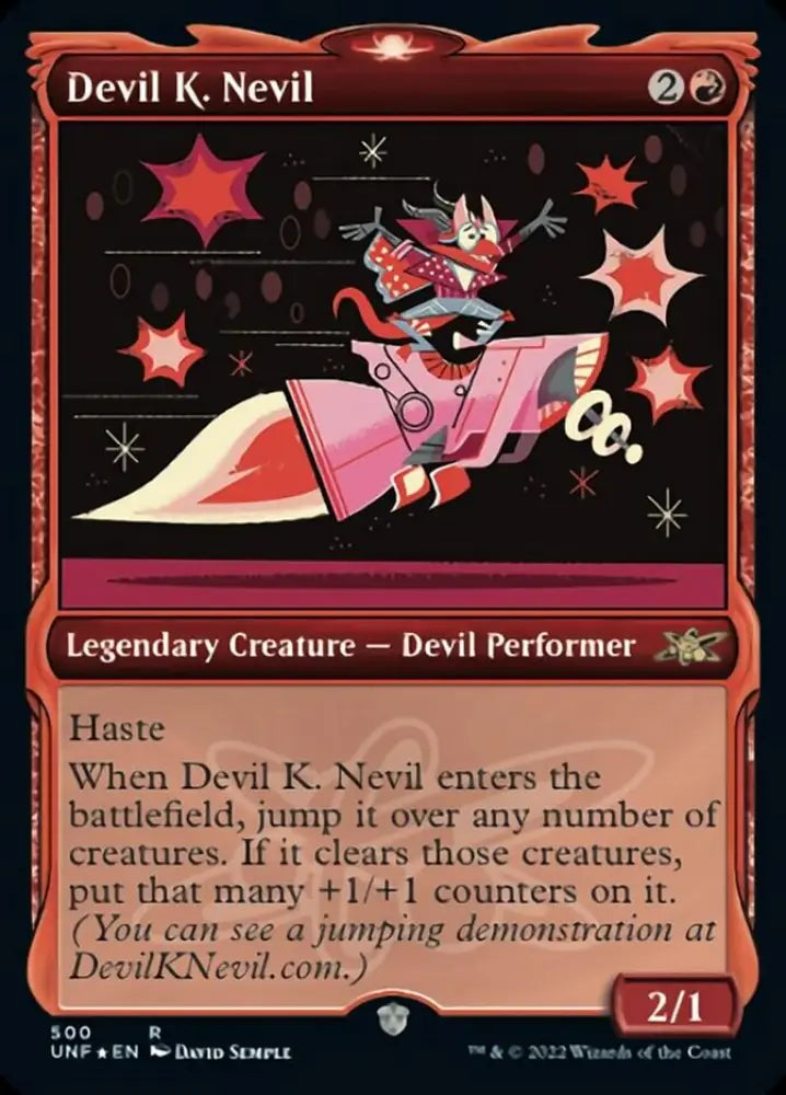 Devil K. Nevil (Showcase) (Galaxy Foil) [Unfinity] - MTG Single