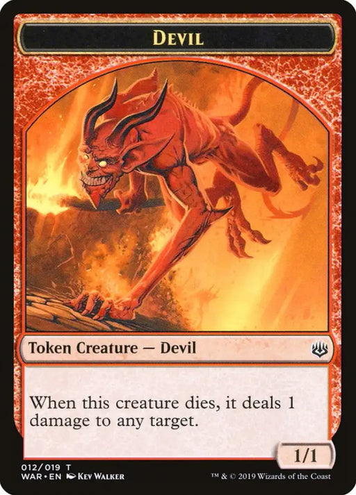 Devil Token [War of the Spark Tokens] - MTG Single