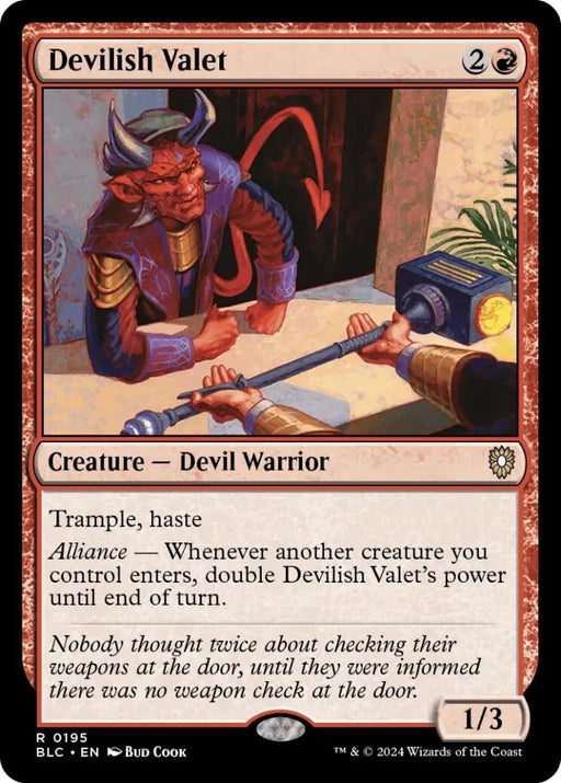 Devilish Valet [Bloomburrow Commander] - MTG Single