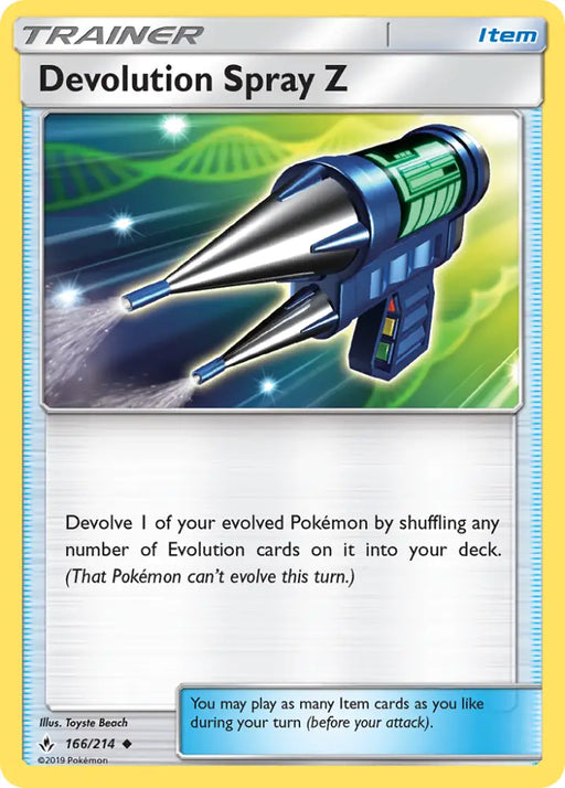 Devolution Spray Z (166/214) [Sun & Moon: Unbroken Bonds] - Pokemon Single