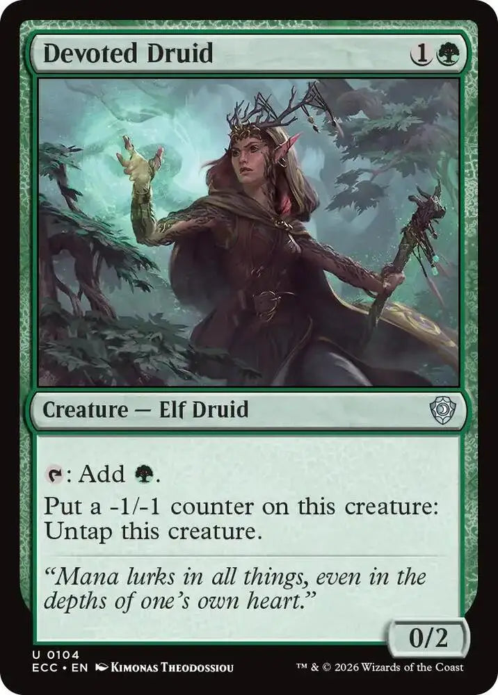 Devoted Druid (104) [Lorwyn Eclipsed Commander]