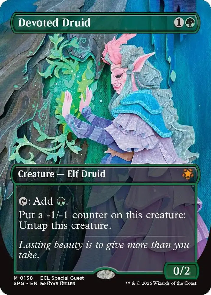Devoted Druid (Borderless) (138) [Special Guests]