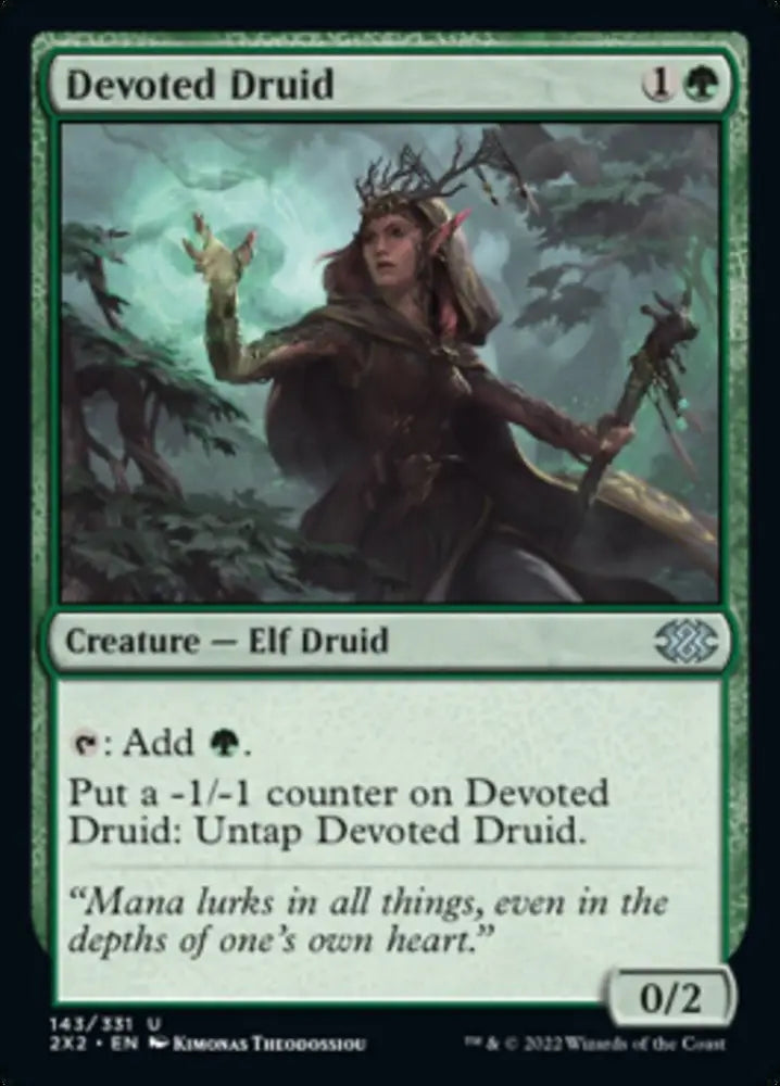 Devoted Druid [Double Masters 2022] - MTG Single