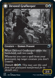 Devoted Grafkeeper // Departed Soulkeeper [Innistrad: Double Feature] - MTG Single