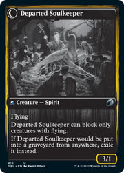 Devoted Grafkeeper // Departed Soulkeeper [Innistrad: Double Feature] - MTG Single