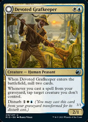 Devoted Grafkeeper // Departed Soulkeeper [Innistrad: Midnight Hunt] - MTG Single