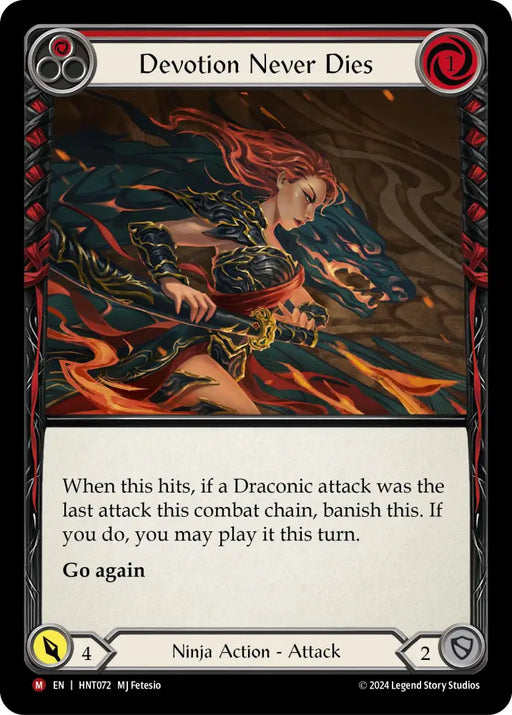 Devotion Never Dies [The Hunted] Rainbow Foil - Flesh And Blood Single
