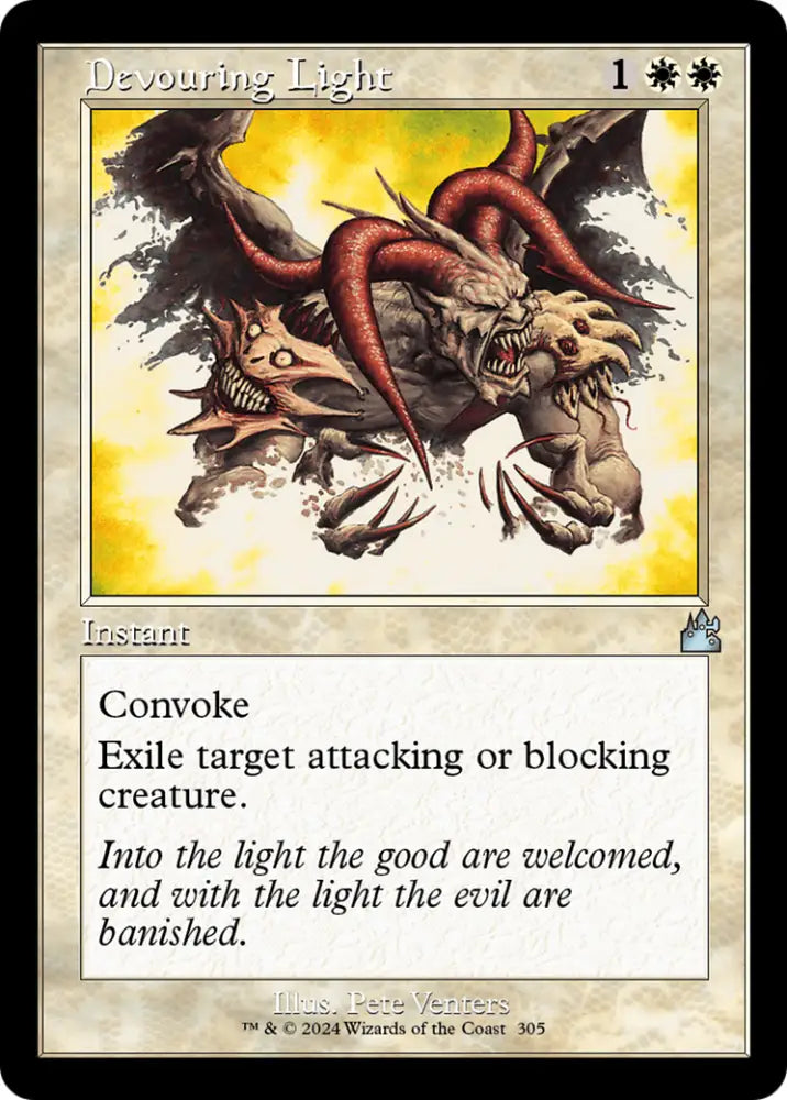 Devouring Light (Retro Frame) [Ravnica Remastered] - MTG Single