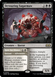 Devouring Sugarmaw // Have for Dinner(Promo Pack) [Wilds of Eldraine Promos] - MTG Single