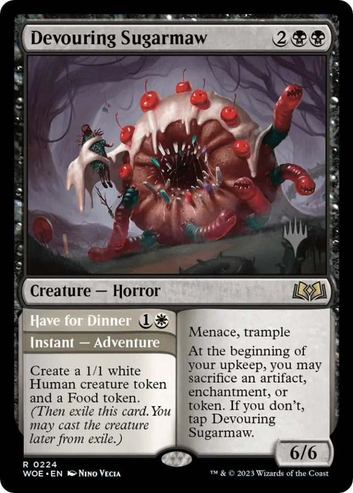 Devouring Sugarmaw // Have for Dinner(Promo Pack) [Wilds of Eldraine Promos] - MTG Single