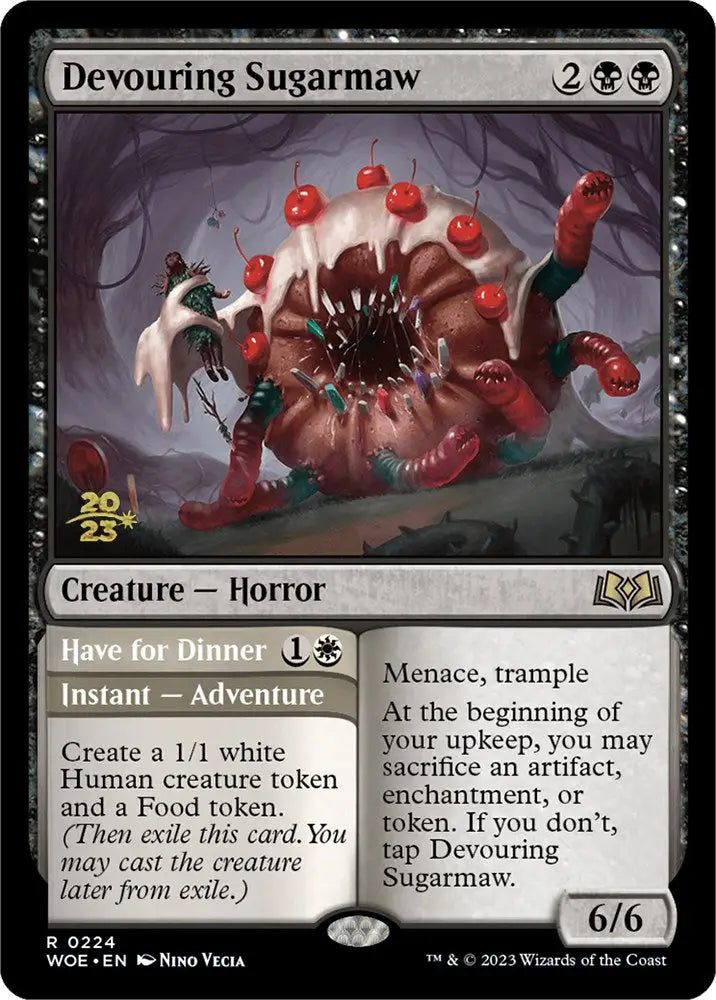 Devouring Sugarmaw // Have for Dinner(Promo Pack) [Wilds of Eldraine Promos] - MTG Single