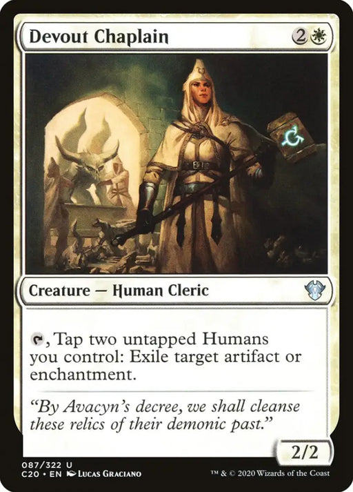 Devout Chaplain [Commander 2020] - MTG Single