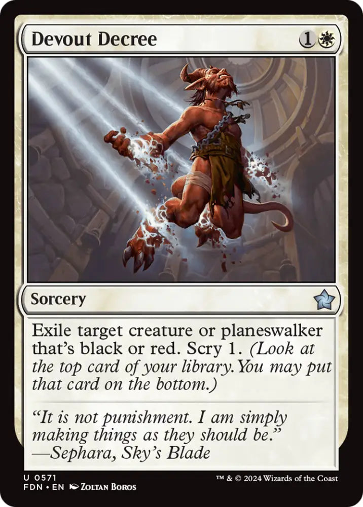 Devout Decree [Foundations] - MTG Single
