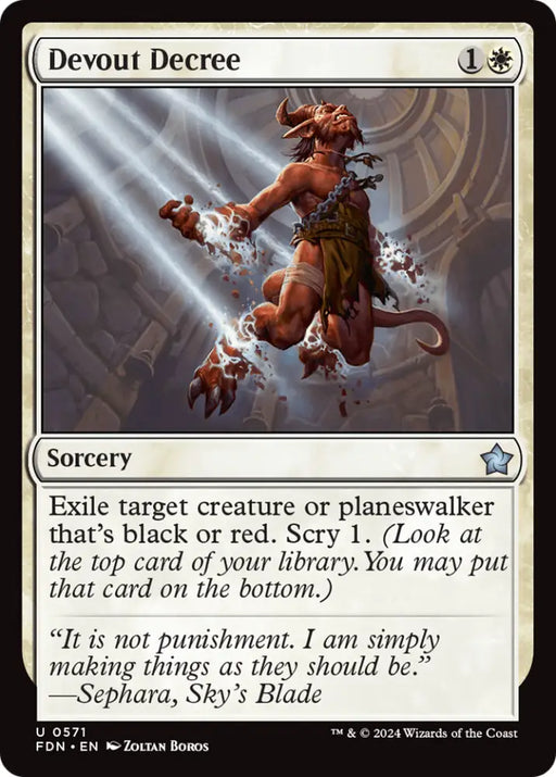 Devout Decree [Foundations] - MTG Single