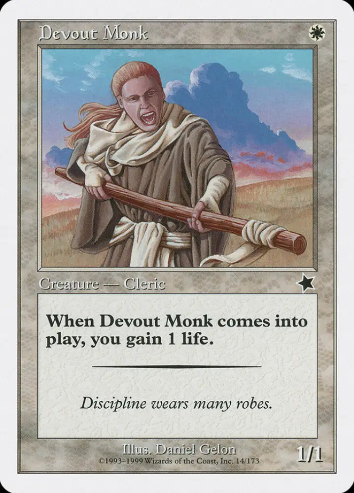 Devout Monk [Starter 1999] - MTG Single