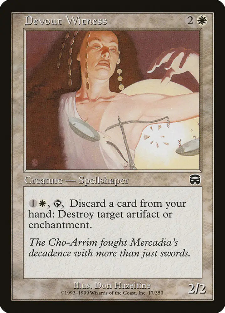Devout Witness [Mercadian Masques] - MTG Single