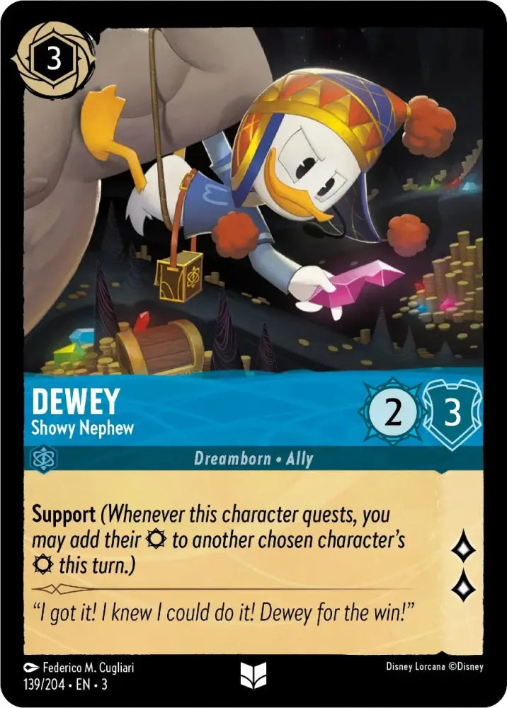 Dewey - Showy Nephew (139/204) [Into the Inklands] - Lorcana Single