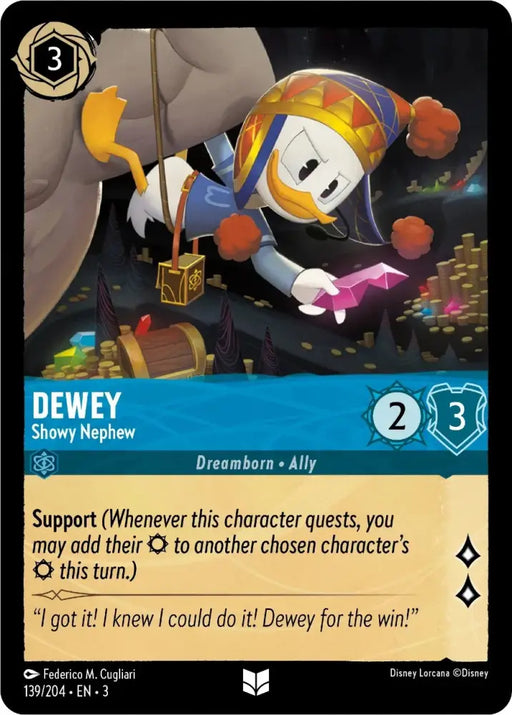 Dewey - Showy Nephew (139/204) [Into the Inklands] - Lorcana Single
