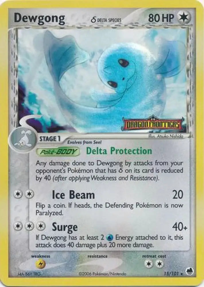 Dewgong (15/101) (Delta Species) (Stamped) [EX: Dragon Frontiers] - Pokemon Single