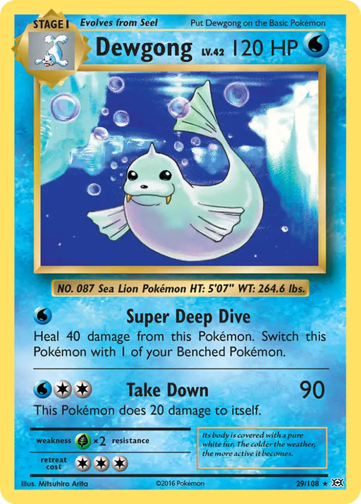 Dewgong (29/108) [XY: Evolutions] - Pokemon Single