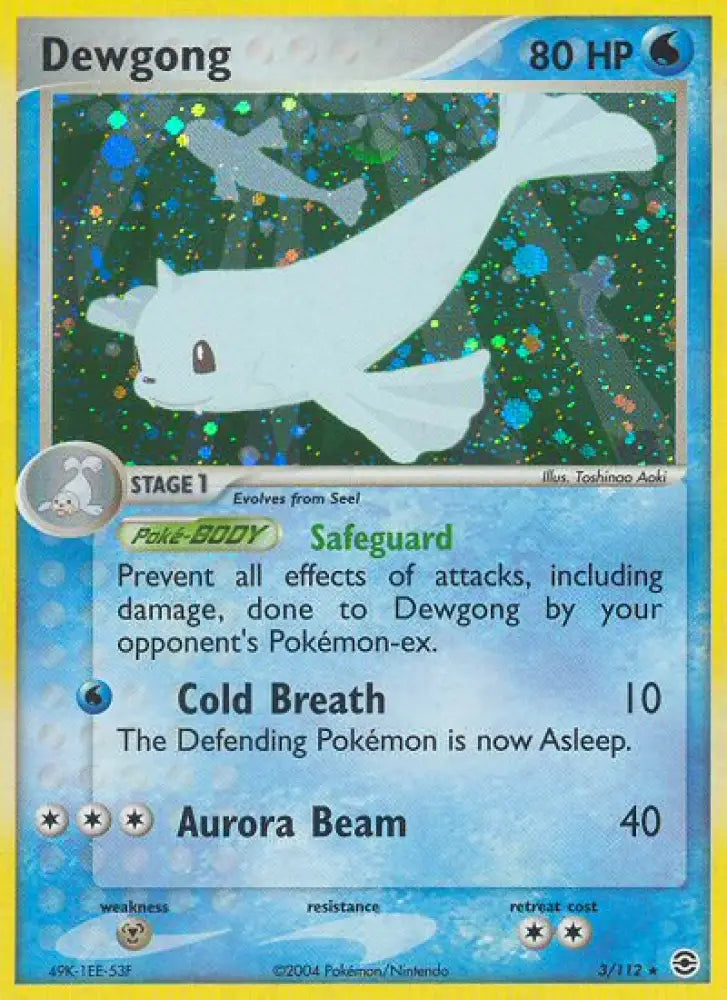 Dewgong (3/112) [EX: FireRed & LeafGreen] - Pokemon Single