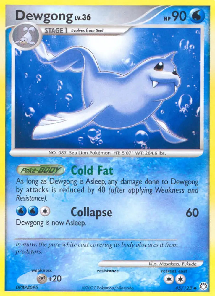 Dewgong (45/123) [Diamond & Pearl: Mysterious Treasures] - Pokemon Single