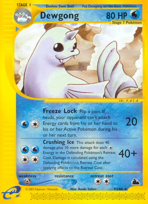 Dewgong (7/144) [Skyridge] - Pokemon Single