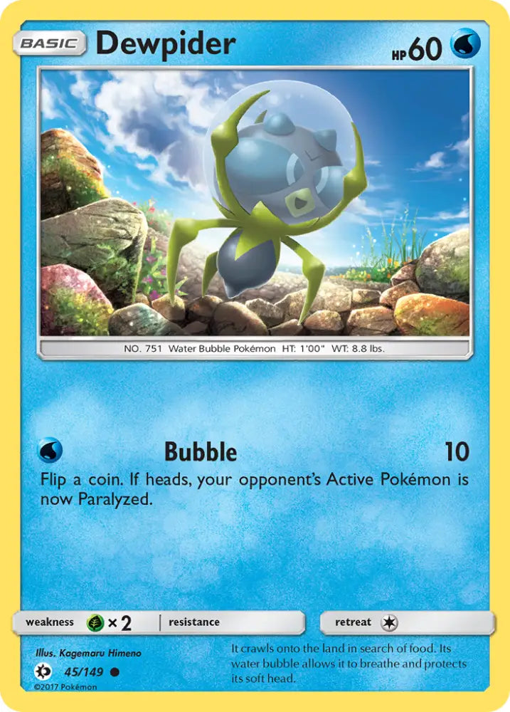 Dewpider (45/149) [Sun & Moon: Base Set] - Pokemon Single