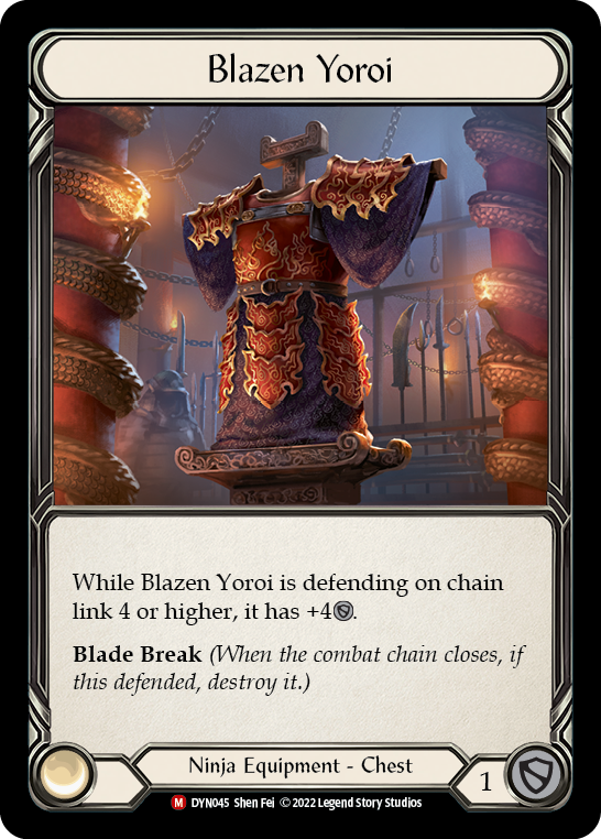 Blazen Yoroi [Dynasty] Rainbow Foil