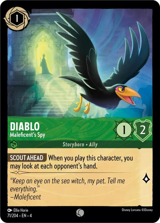 Diablo - Maleficent’s Spy (71/204) [Ursula’s Return] - Lorcana Single