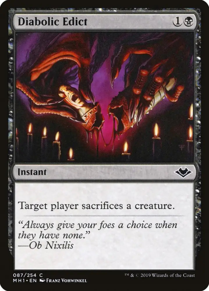 Diabolic Edict [Modern Horizons] - MTG Single