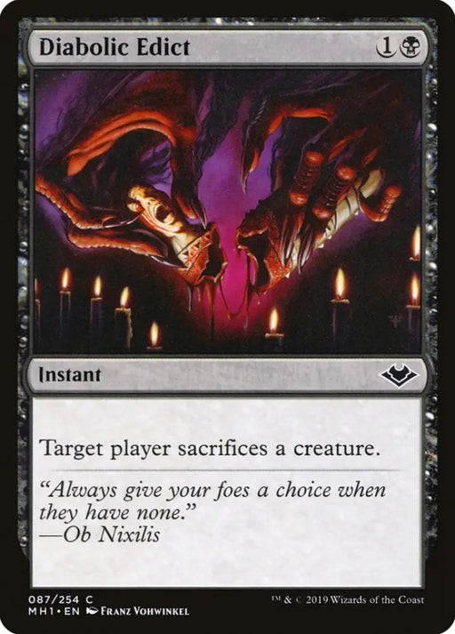 Diabolic Edict [Modern Horizons] - MTG Single