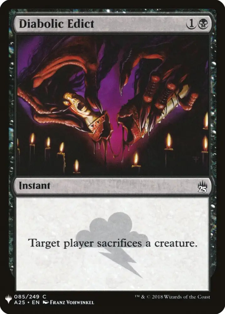 Diabolic Edict [Mystery Booster] - MTG Single