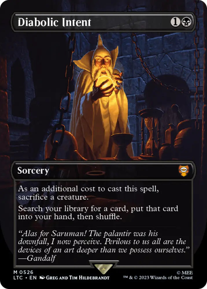 Diabolic Intent (Borderless) [The Lord of the Rings: Tales of Middle-Earth Commander] - MTG Single