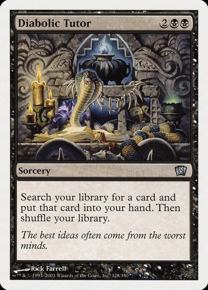 Diabolic Tutor (128) [Eighth Edition] - MTG Single