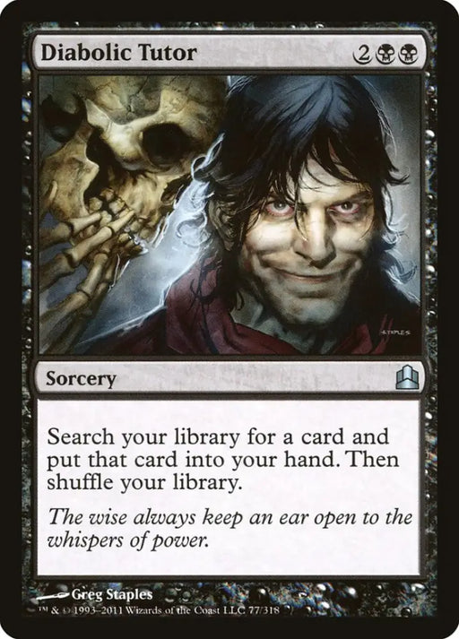 Diabolic Tutor [Commander 2011] - MTG Single