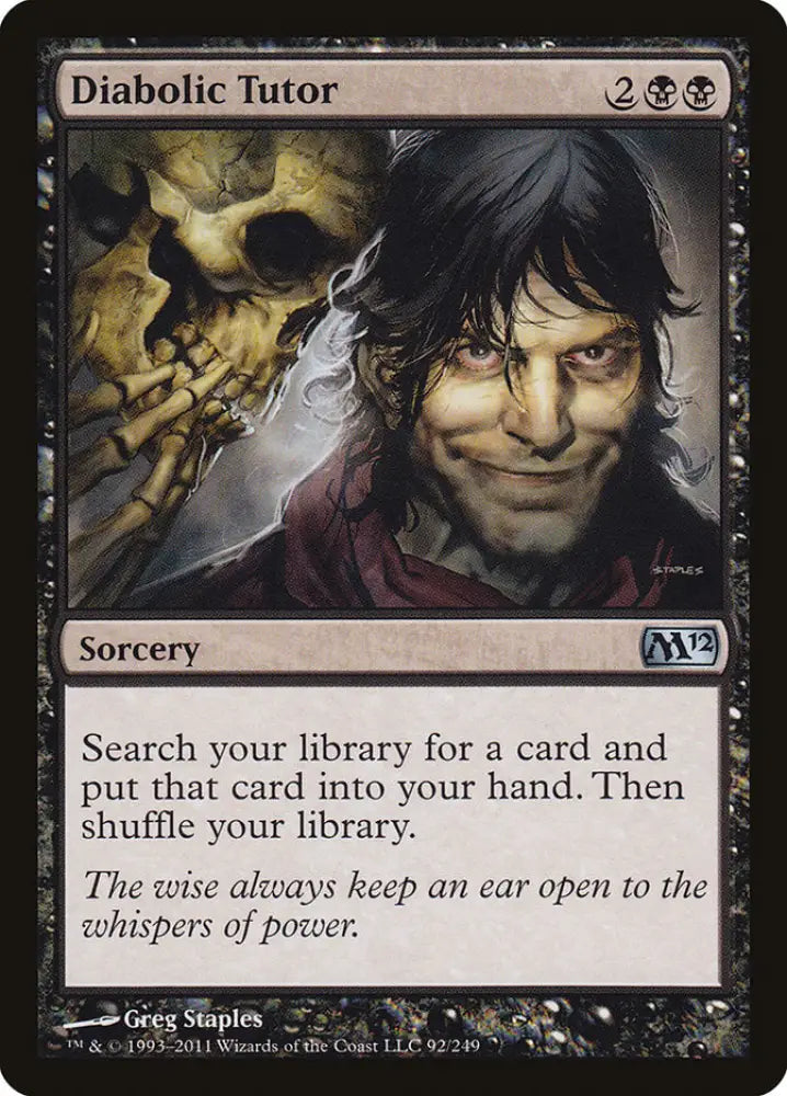 Diabolic Tutor [Magic 2012] - MTG Single