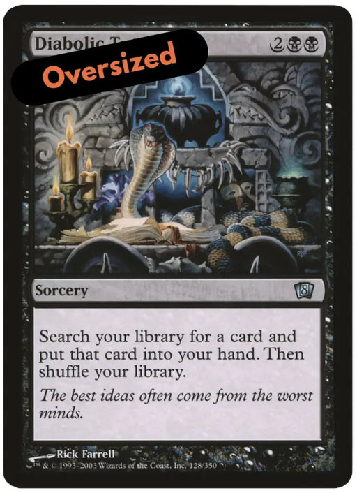 Diabolic Tutor (Oversized) [Eighth Edition Box Topper] - MTG Single