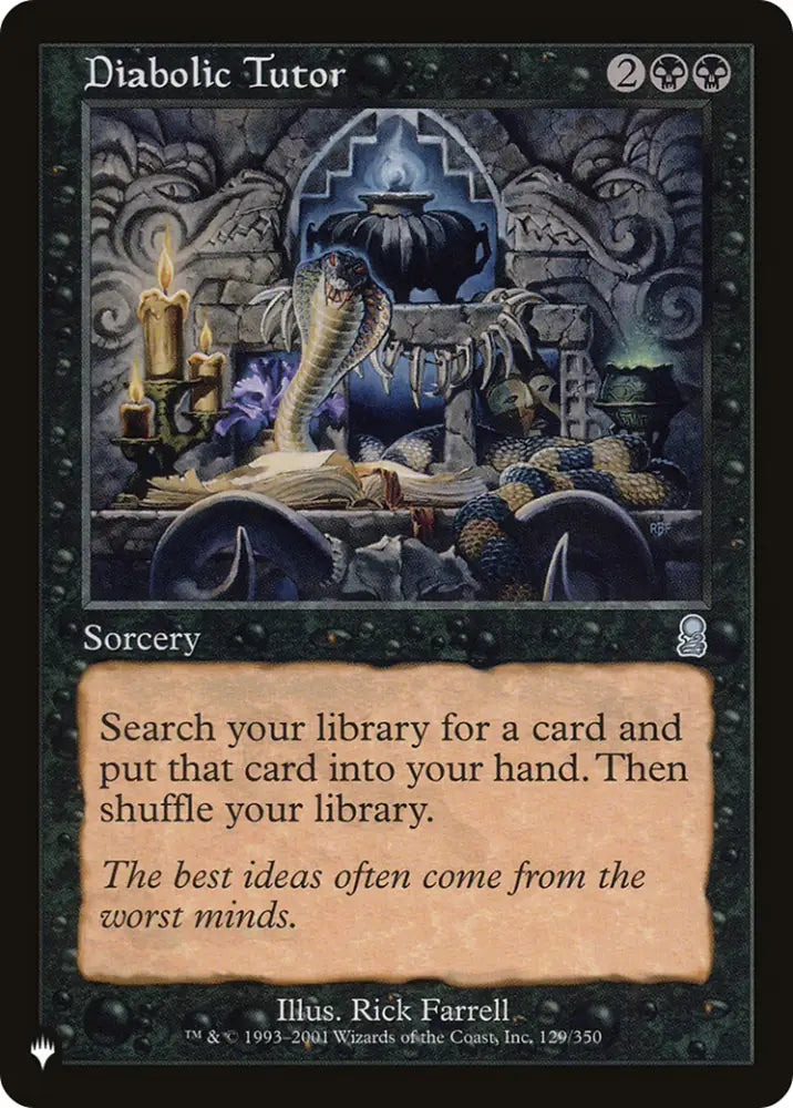 Diabolic Tutor [The List] - MTG Single